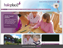 Tablet Screenshot of haleplace.co.uk